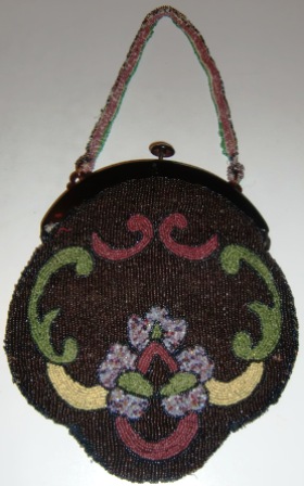 xxM312M Edwardian Ladies French Beaded Handbag x